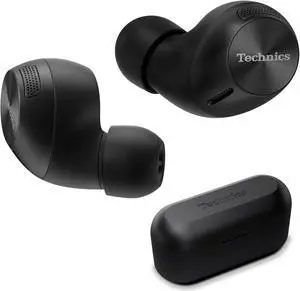 Technics HiFi True Wireless Multipoint Bluetooth Earbuds II, Active Noise Cancelling, 3 Device MultiPoint Connectivity, Impressive Call Quality, LDAC Compatible, EAH-AZ40M2-K (Black)