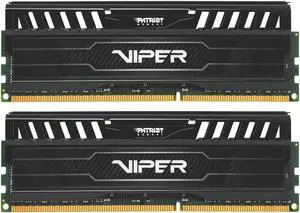 Patriot Viper 3 DDR3 RAM 16GB (2X8GB) 1600MHz CL9 1.5v UDIMM Desktop Gaming Memory Kit Compatible with XMP - PV316G160C9K