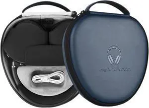 for Apple AirPods Max Case Accessory: WIWU AirPod Max Case with Sleep Mode | Airpod Max Accessories for Apple Headphones | Ultra-Slim Travel Carrying Case | Portable Storage Bag | Blue