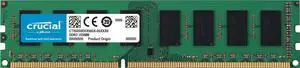 Crucial 8GB Single DDR3/DDR3L 1600 MT/s (PC3-12800) DR x8 ECC UDIMM 240-Pin Memory - CT102472BD160B