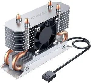 ineo M.2 2280 PCIe 5 SSD Rocket Heatsink Built-in Cooling Fan [M3]