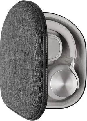 Geekria UltraShell Headphones Case Compatible with Bang & Olufsen Beoplay H95, H9 3rd Gen, H9i, H4, H9, H8 Case, Replacement Hard Shell Travel Carrying Bag with Cable Storage (Dark Grey)