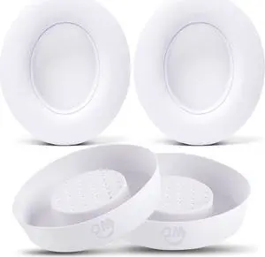 WC Earpads and SweatZ Protective Ear Covers Compatible with Beats Studio 2 & 3, Wired and Wireless | Not for Beats Solo | White & White
