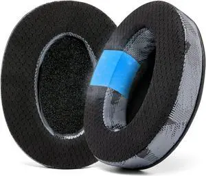 WC Freeze Hybrid Fabric Cooling Gel Replacement Earpads - Compatible with HyperX Cloud, Steelseries Arctis, ATH M50X, Turtle Beach Stealth & More - Comfortable & Cooler for Longer | (Anthracite)