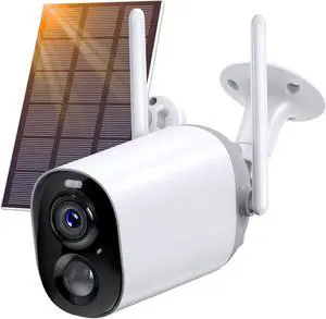 NETVUE Wireless Security Camera with Solar Panel, Outdoor Camera Battery Powered Surveillance Cameras for Home Security, AI Detection, IP66 Waterproof, 2-Way Audio,1080P Night Vision