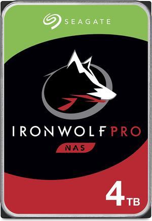 Seagate IronWolf Pro 4TB NAS Internal Hard Drive HDD - 3.5 Inch SATA 6Gb/s 7200 RPM 128MB Cache for RAID Network Attached Storage, Data Recovery Service - Frustration Free Packaging (ST4000NEZ01)