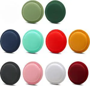 Compatible Case for Apple AirTag Anti-Lost Scratch Resistant Stick on Adhesive Case for Apple Air Tag 2021 1st Gen,Skin-Friendly Silicone Protective Cover for AirTag for Pet Dog Collar Leash 10 PCS