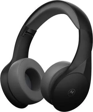 Motorola Bluetooth Wireless Headphones with Microphone, Moto XT500+ Over-Ear Headphones in-Line Control for Calls - Foldable Head Phones, Adjustable Headband, Clear Sound - Black