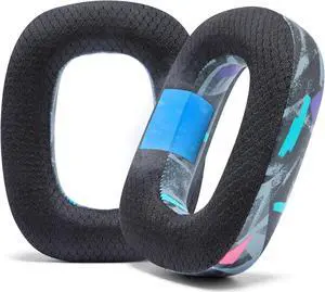 WC Freeze A30 - Cooling Gel Earpads Compatible with Logitech Astro A30 Headphones by Wicked Cushions - Elevate Comfort, Durability, Thickness & Sound Isolation for Epic Gaming Sessions | 90's Black
