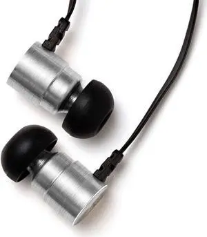 Symphonized MTL Earbuds Dual Driver Heavy Bass Premium in-Ear Noise-isolating Headphones, Earphones with Mic (Silver)