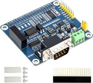 Isolated RS485 RS232 Expansion HAT Board for Raspberry Pi 4B/3B+/3B/2B/Zero/Zero 2 W/Zero 2 WH,Adopt SC16IS752 UART Expansion Chip,SPI to RS485 and RS232 Up to 921600bps Data Rate