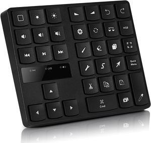 35 Keys Mini Drawing Keyboard, One Handed Ergonomic Drawing Keyboard, with 250mah Lithium Ion Battery, USB Keyboard for OS for OS X