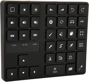 Keyboard for Procreate, Rechargeable Drawing Keyboard with 35 Shortcut Keys, One Handed Buetooth Keypad for Drawing Shortcuts, Graphic Tablets, Drawing Tablet, Laptop