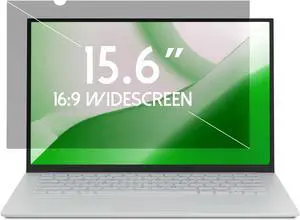 ANBAC 15.6 Inch Laptop Privacy Screen Shield for 16:9 Wide Display - Anti Glare Computer Privacy Screen Cover | Blue Light Blocking Screen Protector | Scratch Resistant UV Filter | Attachment Type
