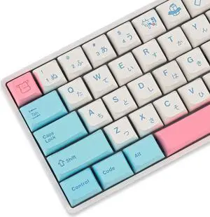 iTastatur Milk Cover Keycaps PBT Dye-Sublimation XDA Profile English Custom Keycaps 60 Percent ANSI US Layout for 61 64 68 87 104 108 Mechanical Keyboard(Milk cover)