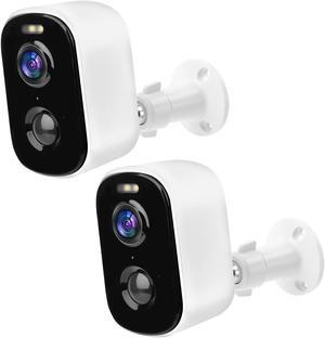Cameras for Home Security, 1080P Security Cameras Wireless Outdoor with Motion Detection Spotlight/Siren Alarm Color Night Vision 2-Way Talk Waterproof SD/Cloud Storage Battery Powered WiFi Cam 2-Pack