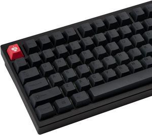 GEKUCAP 128 Keys Dark Grey Keycaps, Cherrr Profile PBT Customized Keycaps Set, Dye Sublimation Black and Grey Keycaps Fit for Any Cherry Mx Switches Gaming Mechanical Keyboard
