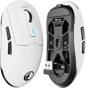 IFYOO G59 2.4G/BT/Wired Wireless Gaming Mouse, Rechargeable USB Type-C Wireless Game Mouse, 6 Adjustable DPI, Max 8000 DPI, 60g Lightweight, 6 Programmable Buttons, PC Computer Laptop, Win 11 10, Mac