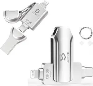 JSL JDTDC MFi Certified Photo Storage Stick for iPhone iPad Memory External Storage for iPhone Thumb Drive iPhone Lightning USB Flash Drive iPhone Backup Stick