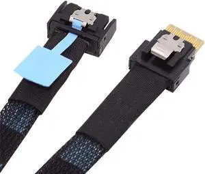 NFHK PCI-E 5.0 Mini Cool Edge IO MCIO PCI-E 4i 38Pin Male to SFF-8654 Slimline 4X Extender Cable 50cm