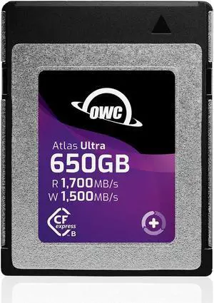 OWC Atlas Ultra 650GB High-Performance CFexpress Type B Memory Card, OWCCFXB2U0650