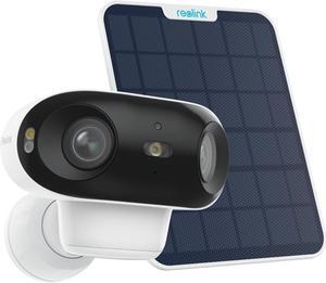 REOLINK 4K Solar Security Cameras Wireless Outdoor, 180deg Blindspot-free View, Spotlight Color Night Vision, Dual-band Wi-Fi 6, Smart AI Detection, No Extra Fee, Argus 4+ 6W Solar Panel
