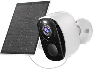 RICHCHO 2K Security Cameras Wireless Outdoor, Solar Cameras for Home Security, Security Camera with Color Night Vision, PIR Human Detection, 2-Way Talk, IP65 Waterproof, SD/Cloud Storage,Waterproof