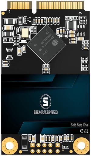 S SHARKSPEED mSATA SSD 256GB SATA 3 6Gb/s 3D NAND Mini Internal Solid State Drive for Laptop PC Desktop (mSATA, 256GB)