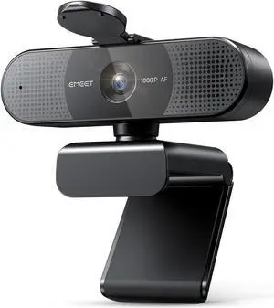 EMEET 2024 Upgraded C960 Webcam, Autofocus, 73deg View Angle, Computer Camera w/Privacy Cover and Microphone, 1080P HD Webcam for PC, Plug and Play USB Webcam for Video Calling/Zoom/Skype/Teams/Webex