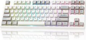 SUEHIODHY Rapid Trigger Keyboard Mechanical Magnetic Switch RGB Wired USB Mechanical Gaming Keyboard 87 Keys for Windows macos, White
