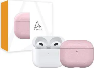 ARMOR Leather Case for AirPods (3rd Gen) (Ballet Pink)