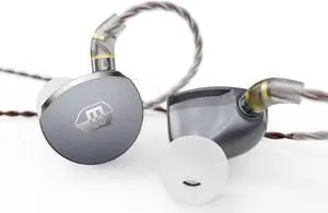 BASN MTPro in Ear Monitors, 14.5mm Planar HiFi IEM Headphones with CNC Process and 4-Core Litz OCC Single-Crystal Copper Cable for Musicians(Metallic Gray)