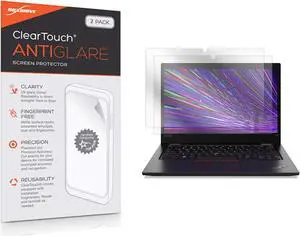 BoxWave Screen Protector Compatible with Lenovo ThinkPad L13 Yoga 2-in-1 Gen 2 (13.3 in) - ClearTouch Anti-Glare (2-Pack), Anti-Fingerprint Matte Film Skin
