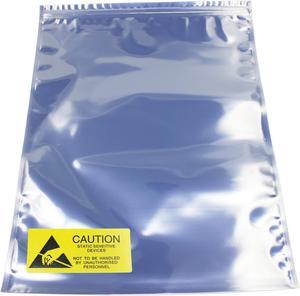 Resealable Antistatic Bag for ATX Motherboard Graphics Card GPU Electronics Anti Static Ziplock ESD Shielding Bags, 50 Pcs 12x16inch with Anti-Static Label