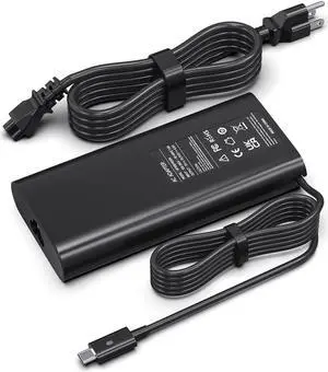 130W USB C Laptops Charger for Dell, Fast Charging Type C Dell XPS 15 9500 17 9700 Precision 5550 5750 3560 3550 3551 Latitude 7210 7310 Adapter with Power Supply Cord