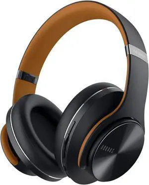 DOQAUS Bluetooth Headphones Over Ear, 90H Playtime Wireless, 3 EQ Modes, HiFi Audio & Deep Bass, ENC Noise Isolating Mic, Soft Earpads for Phone/PC