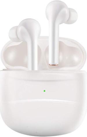 EARJIA Wireless Bluetooth Earbuds Bluetooth Headphones - Smart Touch Controlled Wireless Earbuds Bluetooth No Noise Monaural/Binaural Mode Wireless Earbuds (J3, White)