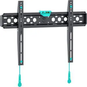 ONKRON Fixed TV Wall Mount for 43-85 Inch Screen up to 150 lbs, Universal TV Mount Low Profile with max 600x400 VESA - Large & Thin TV Mount Flush/Ultra Slim Wall Mount TV Bracket Flat Black
