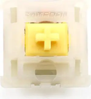 IJKT Gateron MX Switch Keyboard - Dedicated Shaft Body Off Black, Red, Brown, Blue, Green, Yellow 5pins - Suitable for GK61/GK64/GH60 - Milky Yellow Switches KS-3 (110 Pcs)