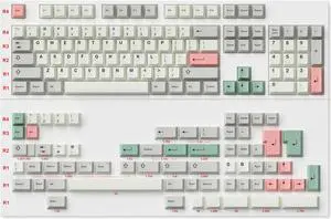 Ranked Dye Sublimation Premium Keycap Set | 1.45 mm Thick PBT | Cherry Profile for Custom Mechanical Keyboard (9009, 169 Keys)