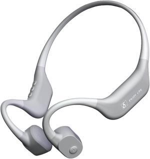 S+ Bone Conduction Headphones - Ultra-Lightweight Open-Ear Bluetooth Headphone for Endurance Sports and Running, Advanced Sound Technology for Exceptional Audio Experience(Light Gray)