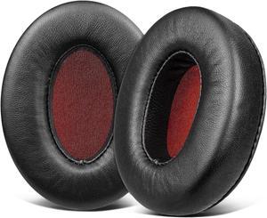 SOULWIT Replacement Ear Pads for Sennheiser Momentum 1.0 Over/Around Ear Headphones, Ear Pads Cushions with High-Density Noise Isolation Foam - Mo1 LS Black