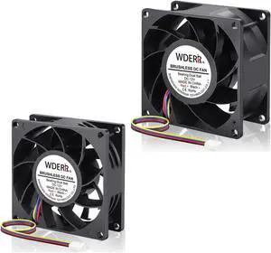 Wderair 4pin pwm 8025+8038 High CFM CPU GPU Minning Rig Cooling Ventilation Exhaust