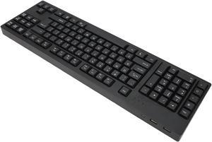 Wired Keyboard, 2 Hub Hub Left Hand Household Keyboard Fatigue Reduction Plug and Use Sensitive Responce for Windows 10 for