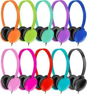 ZNXZXP Kids Headphones Bulk 15 Pack for School Classroom School Student Children Toddler Boys Girls Teen and Adult,Computer Earphones Class Set of Headphones for Students Multi Color