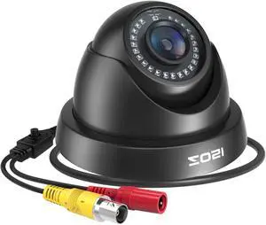 ZOSI 2.0MP FHD 1080p Dome Camera Housing Outdoor Indoor (Hybrid 4-in-1 CVI/TVI/AHD/960H Analog CVBS),24PCS LEDs,80ft IR Night Vision,CCTV Security Camera with 105deg Wide Angle
