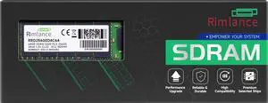 RIMLANCE 64GB(1X64GB) 1.2V DDR4 3200MHz PC4-25600 2RX4 1.2V 288-PIN ECC Registered RDIMM Server Memory