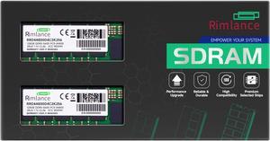RIMLANCE 256GB(2x128GB) DDR5 5600MHz PC5-44800 2Rx4 1.1V 288-PIN ECC Registered RDIMM Server Memory KIT