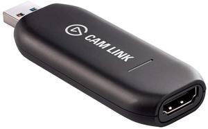Elgato Cam Link 4K  Broadcast Live, Record via DSLR, Camcorder, or Action Cam, 1080p60 or 4K at 30 FPS, Compact HDMI Capture Device, USB 3.0