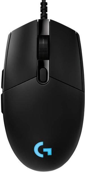 Logitech G PRO Hero Wired Gaming Mouse, 12000 DPI, RGB Lightning, Ultra Lightweight, 6 Programmable Buttons, On-Board Memory, Compatible with PC/Mac - Black
